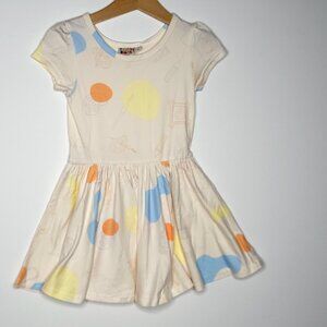 DotDotSmile Size 2t Classic Cap Dress - NWT Art Supplies Print